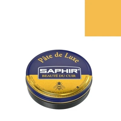 Immagine di Saphir, cera lucidante Pate de Luxe, 50 ml, Giallo