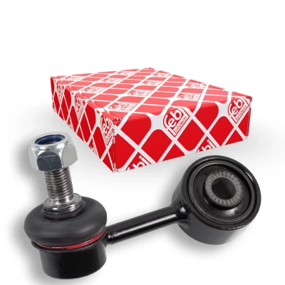 Immagine di FEBI BILSTEIN 27985 Bielletta barra stabilizzatrice Assale anteriore Sx 79 M12 x 1,25 con dado autobloccante, senza perno conico Acciaio argento