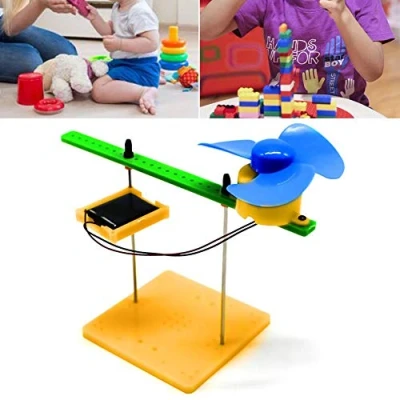 Immagine di Zerodis Kit di Esperimenti Fisica Solare Generazione Mini Generatori Solari Motore a Corrente Continua Fai da Te Set Dispositivi del Circuito Giocattolo Scienza