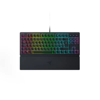 Immagine di Razer Ornata V3 Tenkeyless Tastiera da gaming compatta a basso profilo (Switch Mecha Membrana, Tasti con rivestimento UV, multimediali dedicati retroilluminati) QWERTY IT Layout Nero