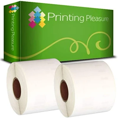 Immagine di Printing Pleasure 2x Compatibile Rotolo 99014 54mm x 101mm Etichette adesive (Etichetta per rotolo: 220) Dymo LabelWriter 4XL 450 400 330 320 310 Twin Turbo Duo SLP 200 120 100 Pro