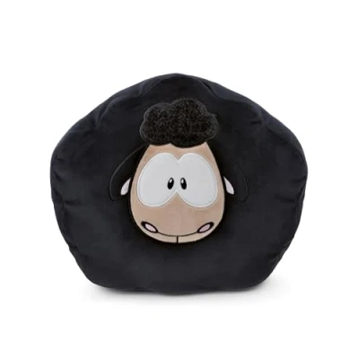 Immagine di NICI cuscino di peluche Pecora 35x33cm nero Soffice morbido per bambini, bambine, neonati e amanti dei Ideale a casa, all&#039;asilo o in viaggio
