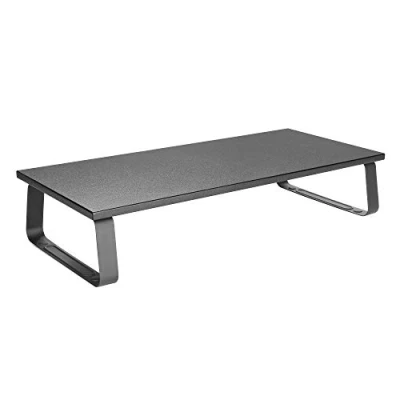 Immagine di RICOO Supporto Monitor PC FS0111 Rialzo scrivania schermo piatto Piedistallo da tavolo per Laptop &amp; Portatile Base Stand 60 x 26 12 cm Nero