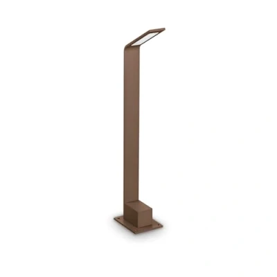 Immagine di Ideallux Ideal Lux Lampione a LED Agos marrone 4.000 K Altezza 60 cm alluminio