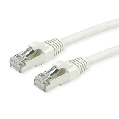 Immagine di Roline 21.15.0851 RJ45 cavo di rete, patch CAT 6A/7 S/FTP 1.00 m Grigio doppia schermatura, Privo alogeni, Ritardante fiamma 1 pz.