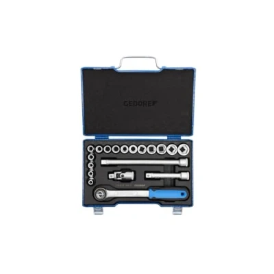 Immagine di Gedore Kit di chiavi a bussola metrico 1/2 (12.5 mm) 17 parti 2682842