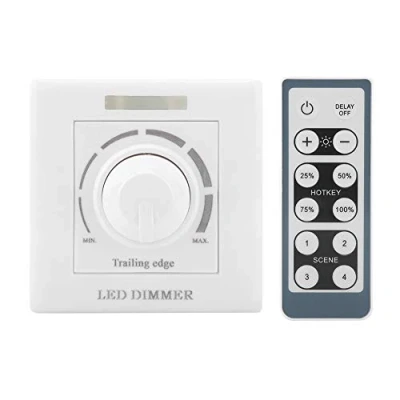 Immagine di Interruttore Dimmer, Luce LED Luminosità Regolabile Parete con Telecomando IR 200W Intelligente Dimmer 220V per Illuminazione Domestica