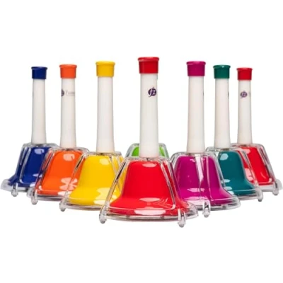 Immagine di FUZEAU 70608 Set di 8 campane 2 in 1 da battere colore = nota originale colorato dai 3 anni su