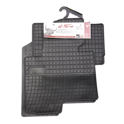 Immagine di FROGUM 0422 Set tappetino Gomma anteriore e posteriore 4 nero Su misura HYUNDAI: ix35, KIA: Sportage III