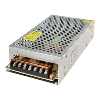 Immagine di Jandei Alimentatore trasformatore 110/220 V AC a 24 DC 200 W 8,3 A, installazione interna IP20, per striscia LED, neon o dispositivi bassa tensione