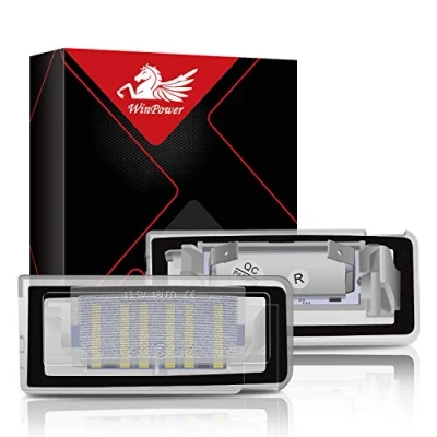 Immagine di WinPower LED Luce targa Compatibile con Audi TT 8N Roadster Coupe 1999 2006 18SMD Nessun errore, 2 pezzi