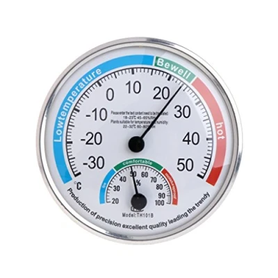Immagine di Qintaiourty Termometro igrometro, analogico, misuratore di temperatura e umidità