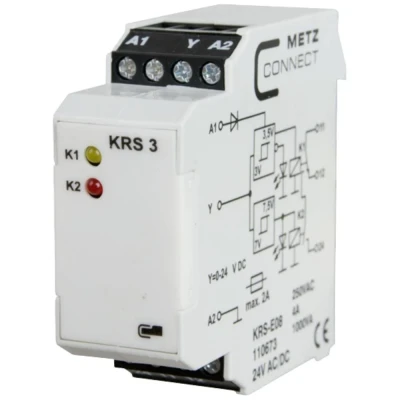 Immagine di Interruttore a valore di soglia 24, 24 V/AC, V/DC (max) 1 scambio Metz Connect 110673 pz.