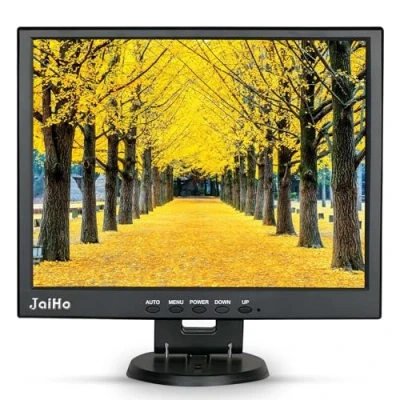 Immagine di Monitor 14 Pollici LCD Schermo 1024x768 Risoluzione HDMI Desktop, Mini TFT con VGA BNC AV USB per PC Camera DVR, CCTV, Telecamera di Sicurezza, Nero