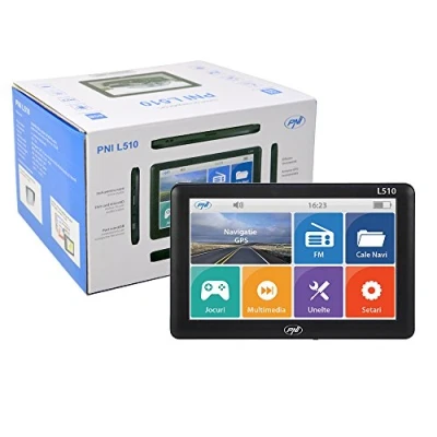 Immagine di PNI, Navigatore GPS, Sistema di navigazione GPS L510 con schermo da 5 pollici, 800 MHz, 256 MB DDR2, 8 GB memoria (5&quot;)