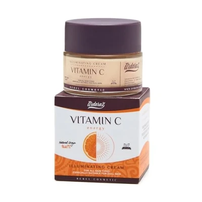 Immagine di Ardaraz Crema viso Antimacchia Illuminante con Vitamina C e Niacinamide. arricchita Acido Ialuronico. Antirughe Donna per viso, collo, décolleté. 50 ml