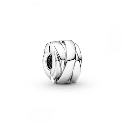 Immagine di Pandora clip nastri lucidi 799502C00 donna argento