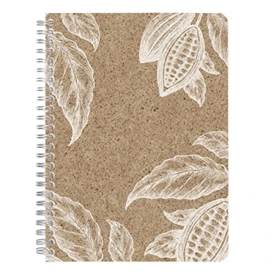 Immagine di Clairefontaine 83545C Un taccuino a spirale copertina di carta base gusci cacao A5 14.8x21 cm 148 pagine righe avorio 90 g Collezione Jeans&amp;cocoa 3 design, consegna casuale