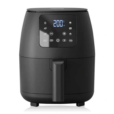 Immagine di Friggitrice ad aria digitale mini Tristar Senza olio 6 programmi di cottura Rivestimento antiaderente Termostato regolabile 2L 1500W FR 9015