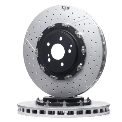 Immagine di BREMBO TWO PIECE FLOATING DISCS LINE 09.9313.33 Disco freno MERCEDES BENZ: Classe C Coupe, CLS SL Cabrio