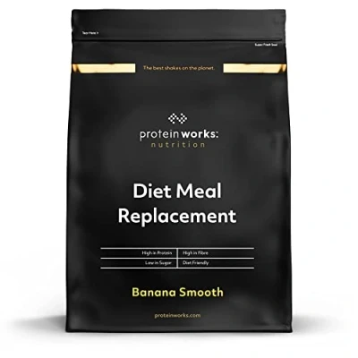 Immagine di Protein Works Sostituto Del Pasto Dietetico Supporta la Perdita di Peso Sazietà Lunga Durata Alto Contenuto Proteine 14 Servings Banana Vellutata 1kg