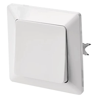 Immagine di EMOS interruttore di commutazione bianco (lucido), della luce con bilanciere, 250 V /10 AX, plastica, senza presa a incasso, classe protezione IP20 per interni, 8 x 5 cm