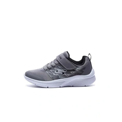 Immagine di Skechers Microspec Texlor, Sneaker Bambini e ragazzi, Tessuto Grigio Finiture In Nero, 34 EU