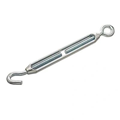 Immagine di Merriway BH04998 Tenditore a Vite con Gancio e Occhiello, in Acciaio Inossidabile A2 316 di Grado Marino, Sezione M4, Bianco