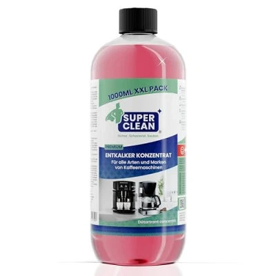Immagine di SUPER CLEAN 1000 ml universale disincrostante liquido per tutte le macchine e marche 10 X decalcificazione efficace decalcificante di da caffè, bollitori docce