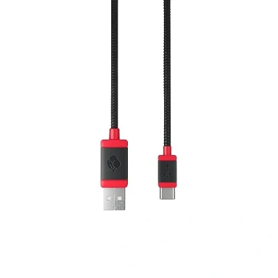 Immagine di CHERRY USB CABLE 1.5, Cavo Intrecciato da C a A, per il Caricamento e la Trasmissione dati, Tastiera, Mouse, Smartphone, Tablet Altro, Lunghezza 1,5 m, Nero