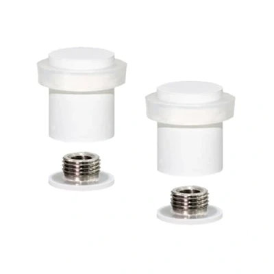 Immagine di EVI Herrajes Confezione da 2 pezzi Fermaporta Base filettata Gomma di silicone naturale Acciaio inossidabile Include vite + tassello Mod. I 181