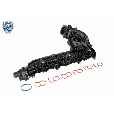 Immagine di VAICO V20 4558 Collettore Aspirazione Testa a cilindro con regolatore/attuatore, guarnizioni, viti di chiusura BMW: 7, 5 Touring, 3 Coupe