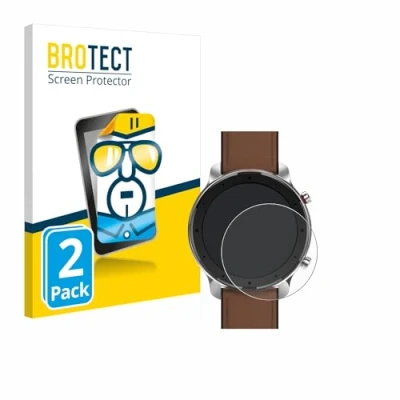 Immagine di brotect Pellicola Protettiva per Huami Amazfit GTR (47 mm) Protezione Schermo (2 Pezzi) [Trasparente, Anti Impronte]