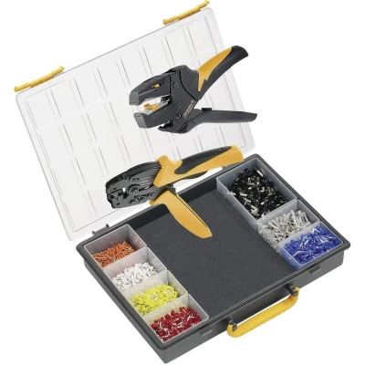 Immagine di Kit pinza crimpatrice Boccola 0.14 fino a 6 mm² incl. Assortimento crimpatura con valigetta Weidmüller CRIMP SET PZ ROTO 9028680000