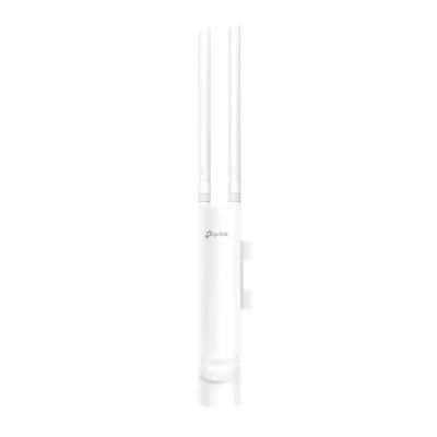 Immagine di TP Link EAP110 Outdoor V3 Punto di Accesso esterno wireless Omada N300 Copertura WiFi fino a 200 metri PoE passivo con iniettore SDN integrato cloud e App Bianco