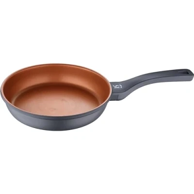 Immagine di SAN IGNACIO Bronze Padella Antiaderente di 24 cm Fabbricata in Alluminio Pressofuso Distribuzione Efficiente del Calore Con Manico Soft Touch Adatta a Ogni Tipo Piano Cottura