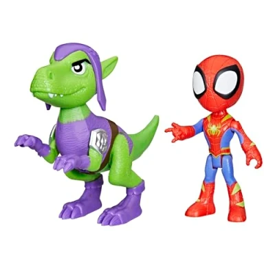 Immagine di Hasbro Marvel Spidey e i Suoi Fantastici Amici, Dino Web, Set di Action Figure Goblin Raptor