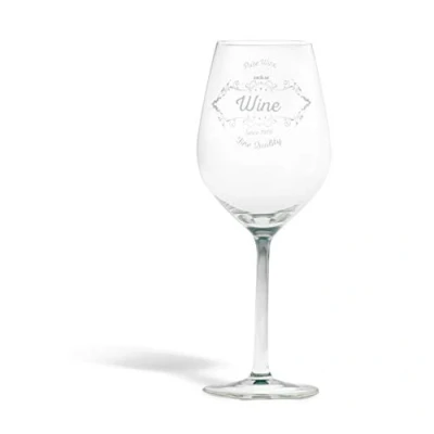 Immagine di Excelsa 61467 Fine Quality Set 6 Calici, Vetro, Trasparente con Decorazioni
