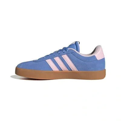 Immagine di adidas VL Court 3.0 Shoes, Scarpe da Ginnastica Donna, Blue Fusion Chiaro Rosa Argento Met, 38 EU