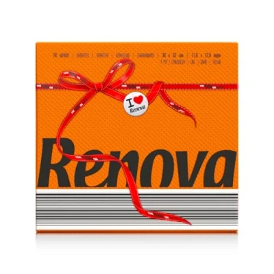 Immagine di RENOVA tovagliolo di carta Red Label Arancione 70 tovaglioli