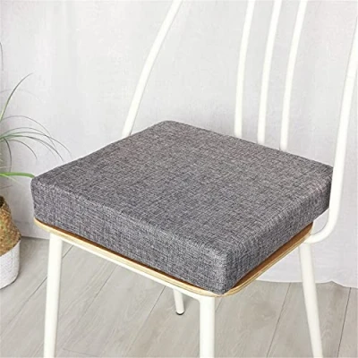 Immagine di Cuscino per Sedia in Memory Foam, Treers Cuscini Sedie Quadrati ? Supporto e Stabilità Perfetti Rivestimento Lavabile da Ufficio a rotelle (Grigio,45x45x5cm)