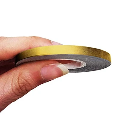 Immagine di 4R Quattroerre.it 10464 Trim Stripes Strisce Adesive per Auto, Oro, 5 mm x 10 mt
