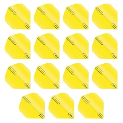 Immagine di RED DRAGON Hardcore XT Fluoro Giallo Volo Dart Standard di Spessore Extra 5 Set per Confezione (15 Voli in Totale)