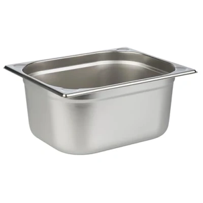 Immagine di APS 81206 GN container 1/2, contenitore gastronorm in acciaio inox/dimensioni 265 x 325 mm/altezza 150 mm/volume 8,75 litri