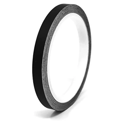 Immagine di 10m Strisce adhesive decorative opaco per auto moto barca e modellismo in vari colori autoadesive Lunghezza (9mm, Nero opaco)