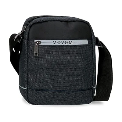 Immagine di Movom Trimmed Borsa a tracolla piccola nera 15 x 19,5 6 cm Poliestere