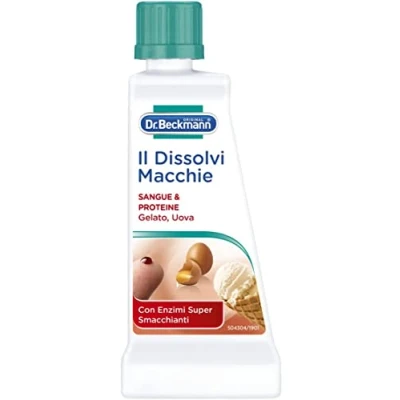 Immagine di Dr. Beckmann Il Dissolvi macchie Sangue &amp; Proteine Lo smacchiatore specifico per eliminare difficili come sangue, gelato e sperma 50 ml