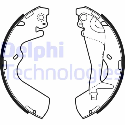 Immagine di DELPHI LS1934 Ganasce Freno 270 53 HYUNDAI: GALLOPER 2, H 1 / Starex MPV, Van