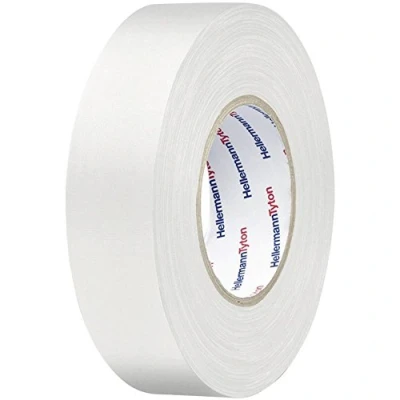 Immagine di HelaTape TEX nastri in Tessuto HTAPE 50x50 712 00905 (L x L) 50 m mm Bianco cotone e poliestere WH HellermannTyton