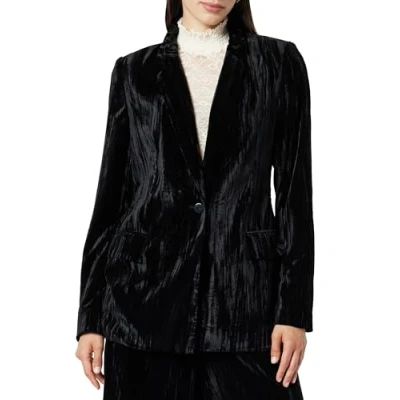 Immagine di The Drop Blazer da Donna, Blake, Lungo, in Velluto Nero, XL